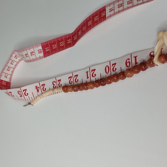 Vintage Unquie Shell and Coral Bead Necklace - Picture 11 of 14